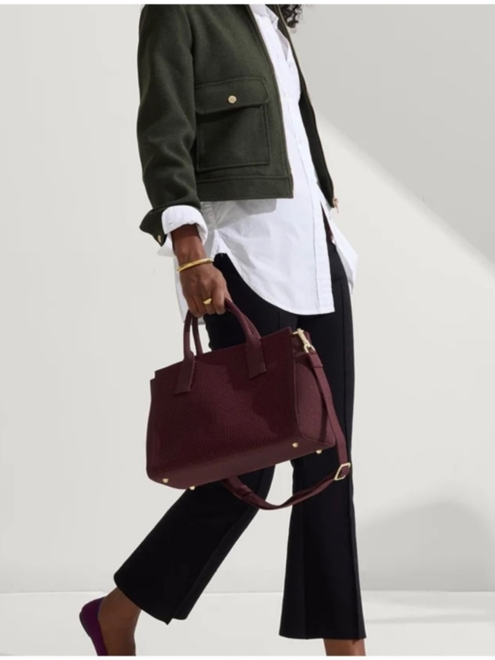 Rothy’s Women’s The Classic Handbag in Grenache NWOT - Picture 5 of 13
